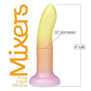 Mixers Tequila Sunrise 8 Inch Dildo - Orange/Yellow
