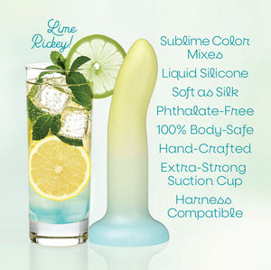 Mixers Lime Rickey 8 Inch Dildo - Yellow/Blue