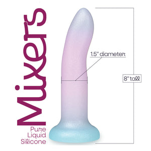 Mixers Blueberry Crush 8 Inch Dildo - Blue/Pink