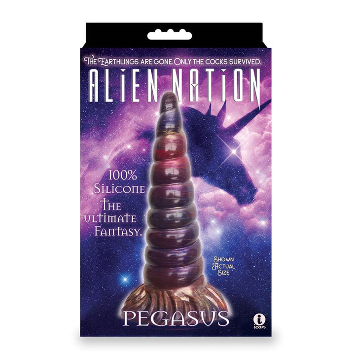 Alien Nation - Pegasus Metallic Unicorn Fantasy Dong 