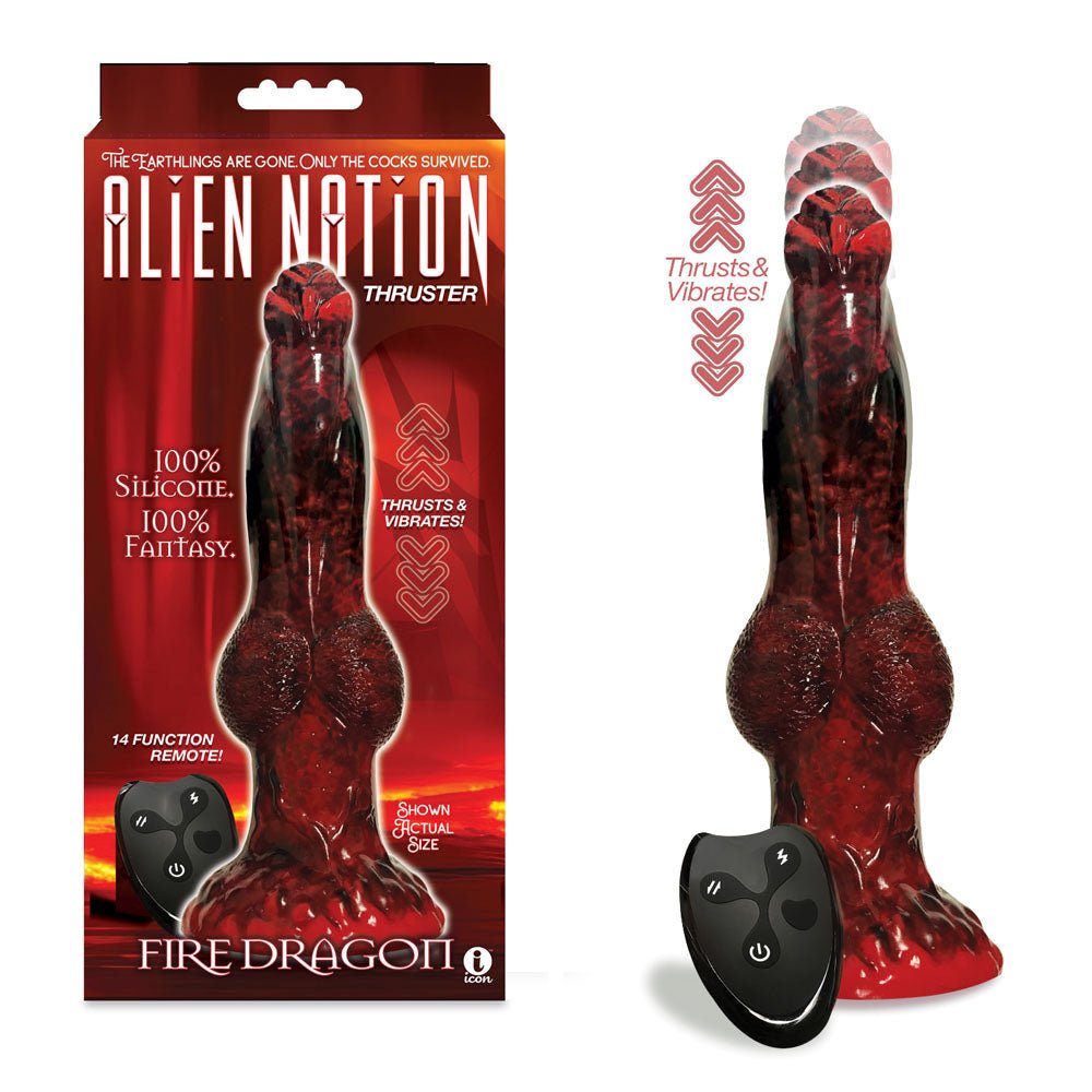 Alien Nation - Fire Dragon - Thrusting Fantasy Dong with Remote
