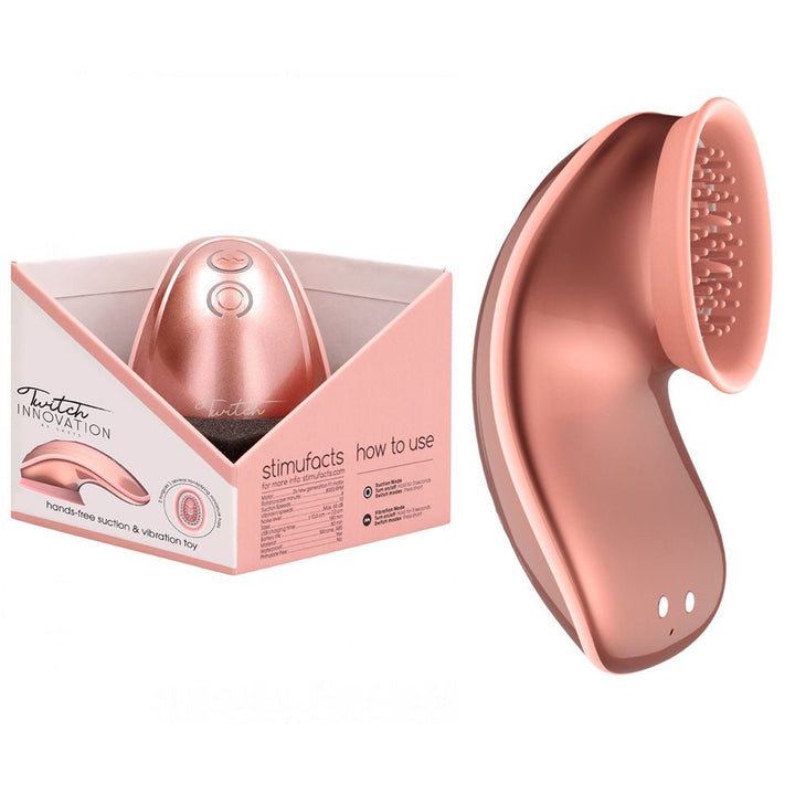 Twitch 1 - Rose Gold Suction Vibrator