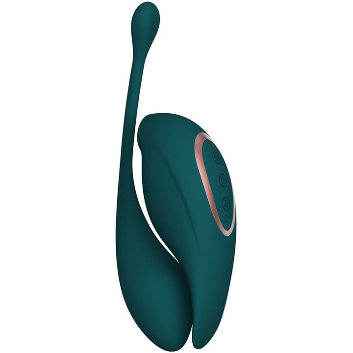 Twitch 2 - Suction Vibrator with Remote Vibrating Egg - Green