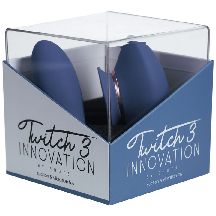 Twitch 2 - Blue/Grey Suction Vibrator