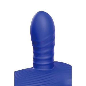 Adam & Eve The Midnight Rider - Thrusting Vibrating Grinder with Remote Control - Blue