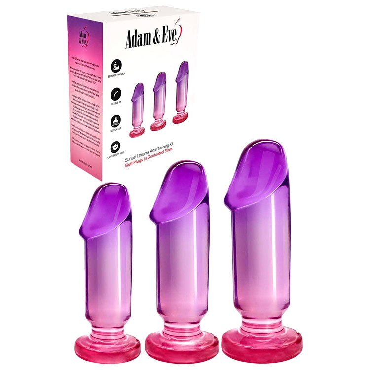 Adam & Eve Sunset Dreams Anal Training Kit - Pink/Purple