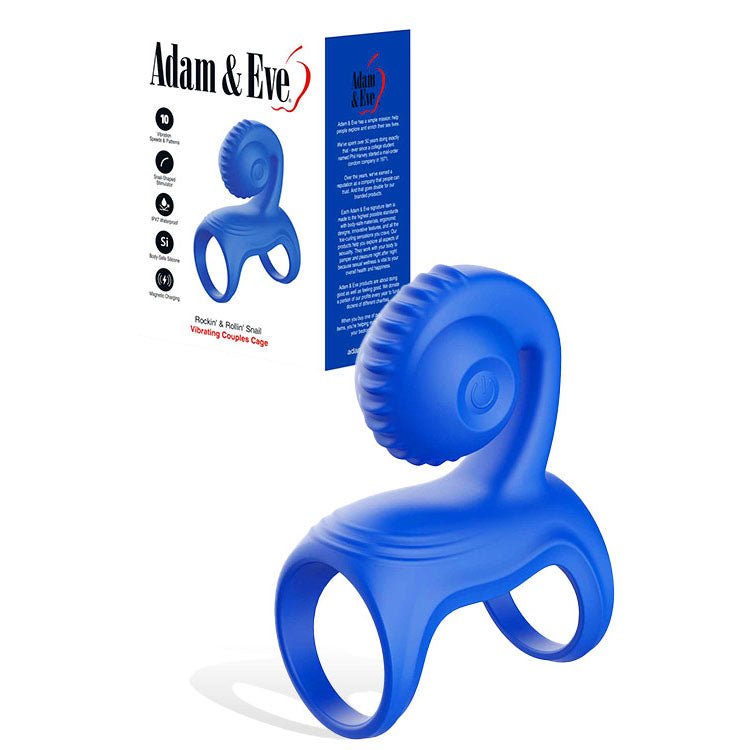 Adam & Eve Rockin & Rollin Snail - Vibrating Couples Cage