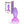 Adam & Eve Rotating & Vibrating Rose Butt Plug - Pink
