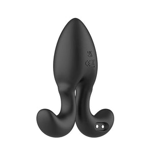 Adam & Eve Omega Vibrating Plug with Remote - Black