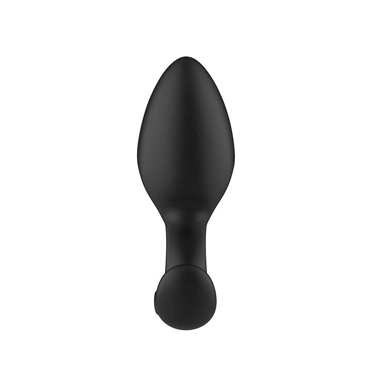 Adam & Eve Omega Vibrating Plug with Remote - Black