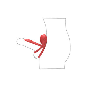 Adam & Eve Vibrating Rose Girth Enhancer - Cock & Ball Rings 