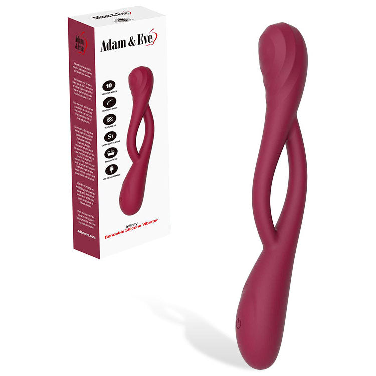 Adam & Eve Infinity Bendable Vibrator - Red