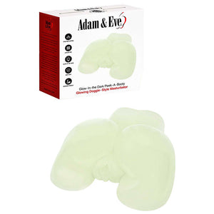Adam & Eve Peek A Booty - Glow In The Dark Mini Doggy Style Masturbator