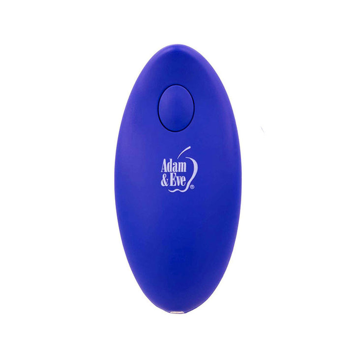 Adam & Eve Rockin Rabbit Vibrating Cock Ring With Remote Control - Blue