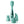 JimmyJane Canna - Massage Wand with 3 Heads - Teal