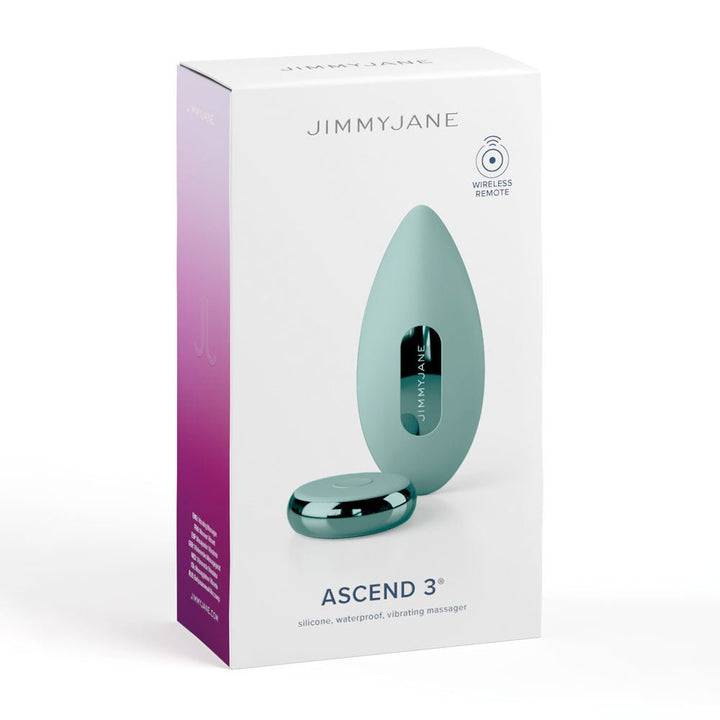 JimmyJane Ascend 3 Clitoral Vibrator with Remote - Teal