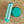 JimmyJane Mini Chroma Bullet with Remote - Teal