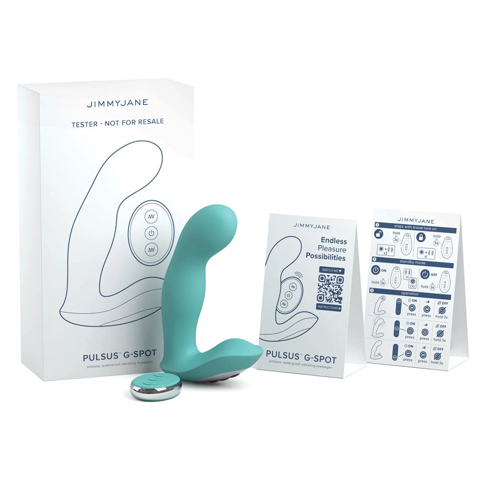 JimmyJane Pulsus G-Spot Vibrator With Remote - Teal