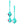 Adam & Eve Eves Kegel Hearts - Teal Weighted Kegel Balls - Set of 2