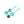 Adam & Eve Eves Kegel Hearts - Teal Weighted Kegel Balls - Set of 2