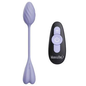 Adam & Eve Spiral Love Wearable Egg with Remote - Purple