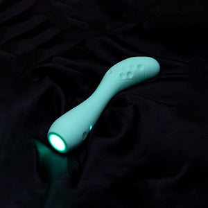 Adam & Eve Groovy Glow-Ups Flexi G-Spot Vibrator - Blue