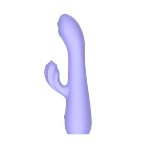 Adam & Eve Groovy Glo-Ups Waive Rabbit Vibrator - Purple
