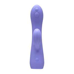 Adam & Eve Groovy Glo-Ups Waive Rabbit Vibrator - Purple