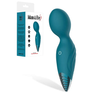 Adam & Eve Dew Drop Rechargeable Mini Massager Wand - Green