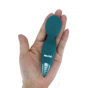 Adam & Eve Dew Drop Rechargeable Mini Massager Wand - Green