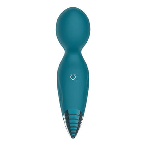 Adam & Eve Dew Drop Rechargeable Mini Massager Wand - Green