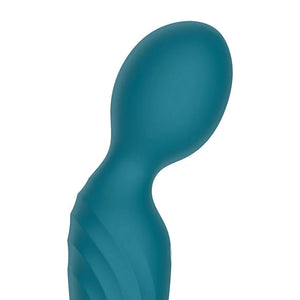 Adam & Eve Dew Drop Rechargeable Mini Massager Wand - Green