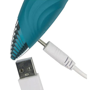 Adam & Eve Dew Drop Rechargeable Mini Massager Wand - Green