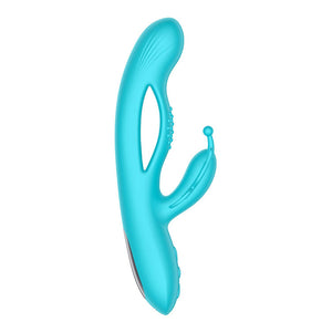 Adam & Eve Butterfly Embrace - Rechargeable Butterfly Vibrator - Blue