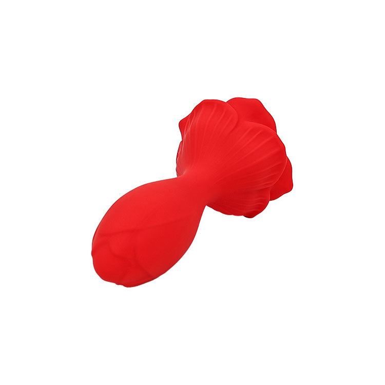 Adam & Eve The Rosebud - Vibrating Butt Plug with Remote - Red