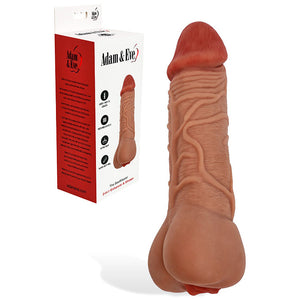 Adam & Eve The Beef Master - 2 in 1 Enhancer & Stroker - Flesh