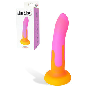 Adam & Eve Charmed - 6.5 Inch Silicone Dildo - Pink/Yellow