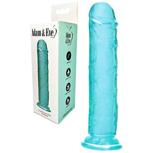 Adam & Eve Crystal Gem 8 Inch Dildo - Emeral Green