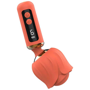 Adam & Eve Rizzy Rose Mini Rechargeable Massager Wand - Coral
