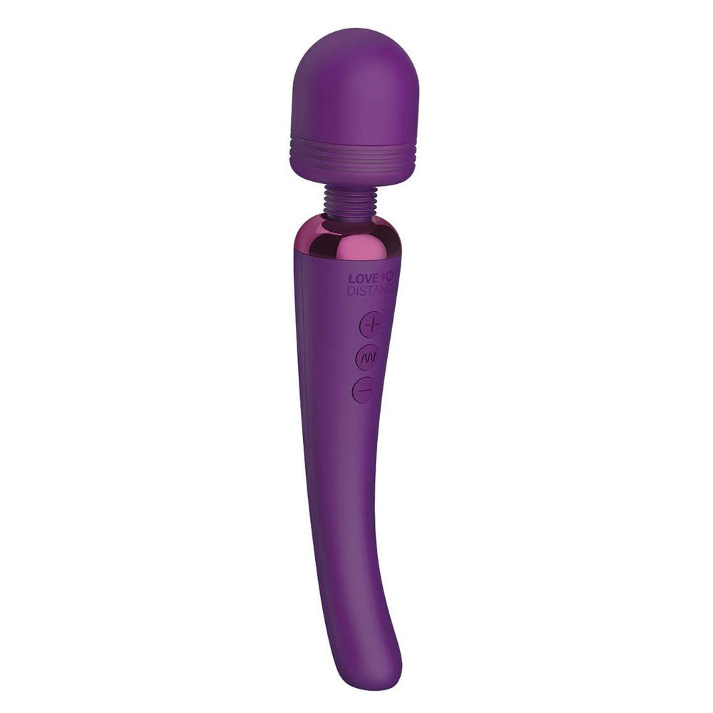 Love Distance Grasp  Massager Wand With App Control - Purple