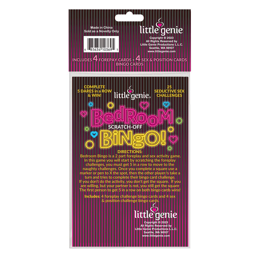 Bedroom Bingo - Foreplay Scratcher Card