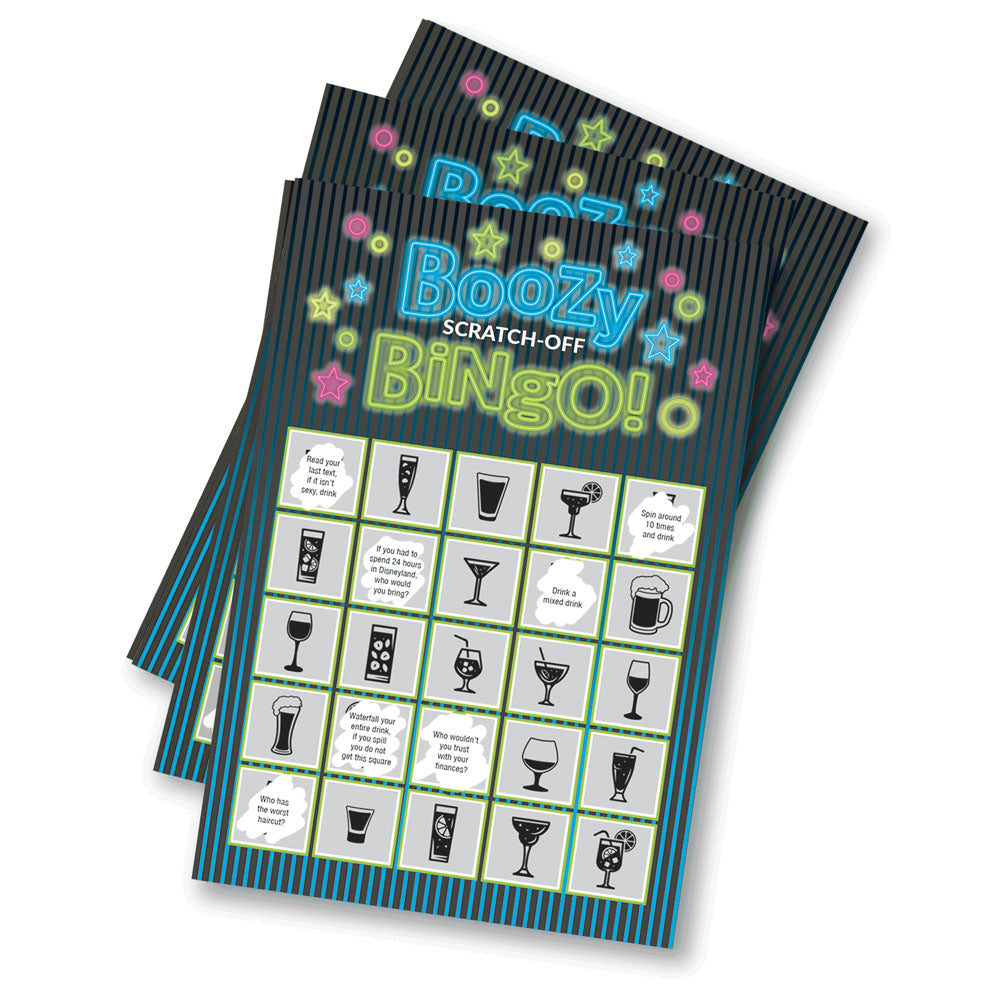 Boozy Bingo - Drinking Scratcher Card 