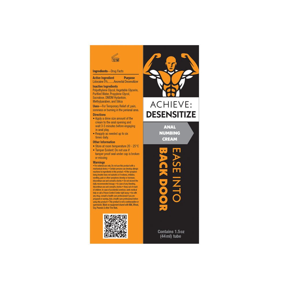 Achieve: Desensitize - Anal Numbing Cream 44ml