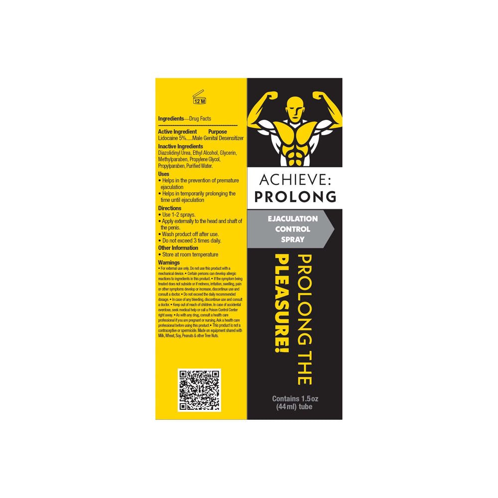 Achieve: Prolong - Ejaculation Control Spray 29mls