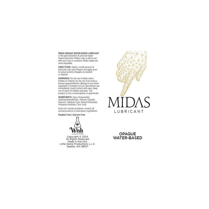 Midas Opaque Water Based Lubricant - 118ml