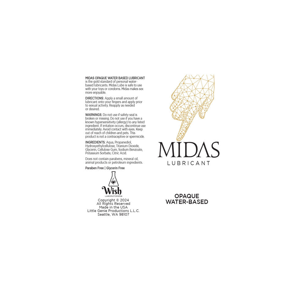 Midas Opaque Water Based Lubricant - 118ml