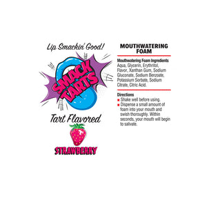 Smack Tarts Mouthwatering Foam - Sour Strawberry Oral Lubricant 80ml