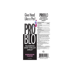 ProBlo Deep Throat Spray - Bubblegum Flavoured 30ml