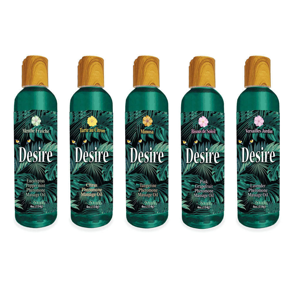 Desire Pheromone Massage Oil - Citrus - 118mls