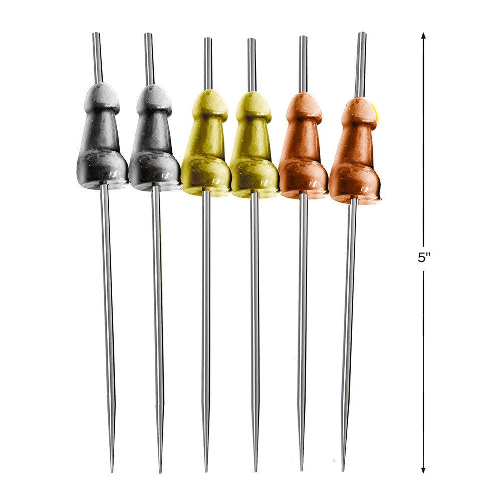 Glitterati Stainless Steel  Hors d'Oeuvre Picks - 6 Pack